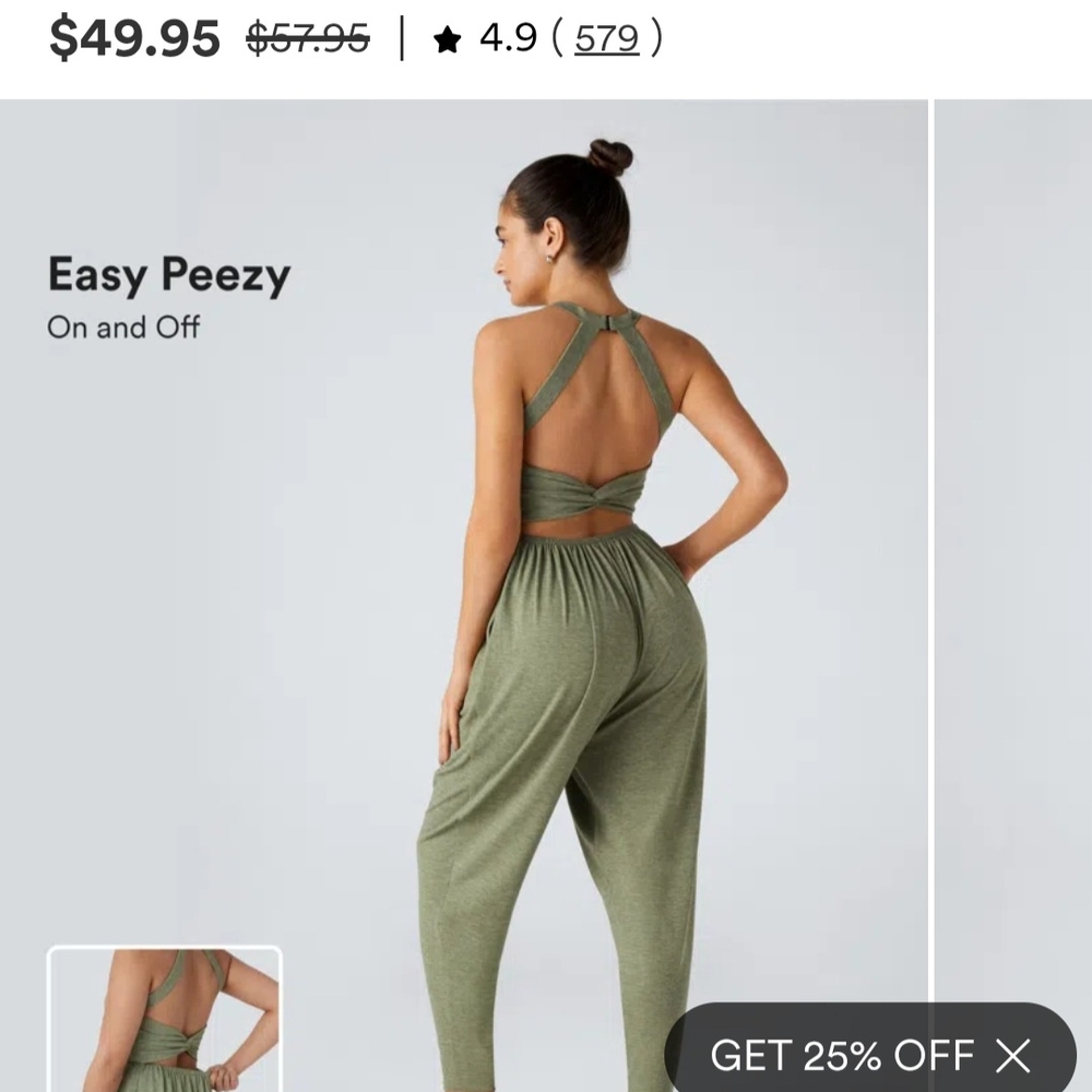Viral Halara Green Jumpsuit